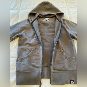 American Giant, gray, men’s, Full-Zip hoodie, made in USA